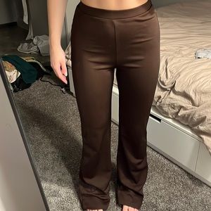 Brown flare pants!!